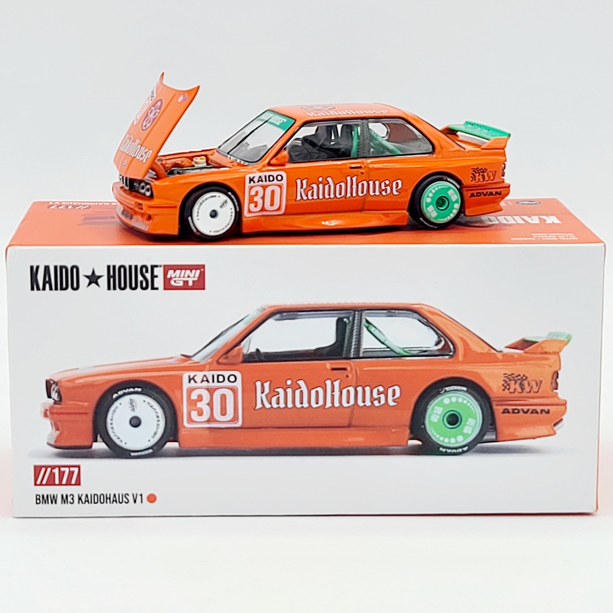 Kaido House x Mini GT BMW M3 Kaidohaus V1 - 1:64, Orange (2025 Limited Edition)
